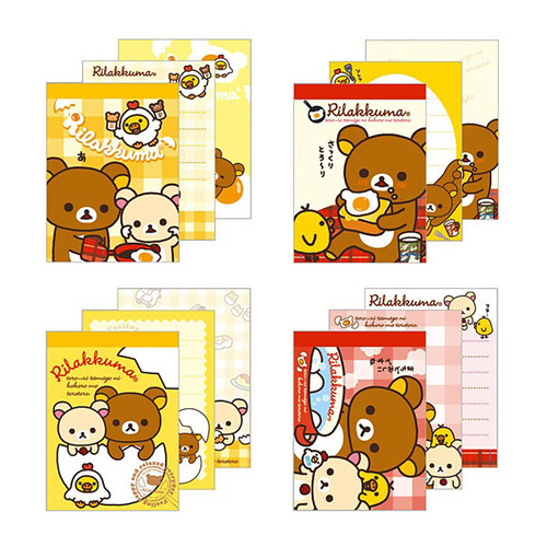 리락쿠마 계란도시락 메모지 小 MM-00901
