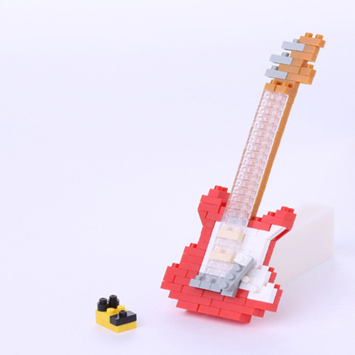 나노블럭 - 일렉기타 빨강 Electric Guitar red (130pcs) NBC-037