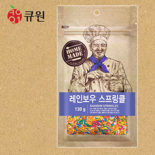 큐원 홈베이킹 레인보우 스프링클 130g