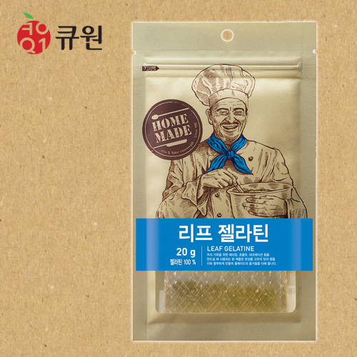 큐원 홈베이킹 리프젤라틴 20g