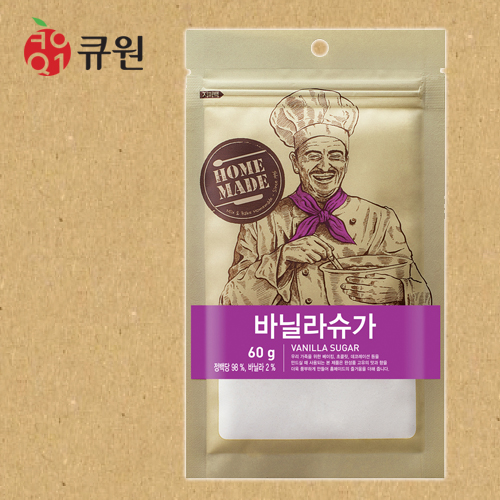 큐원 홈베이킹 바닐라슈가 60g