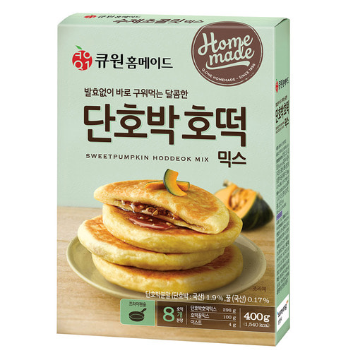 (박스특가/10개입) 큐원 단호박호떡믹스 프라이팬용