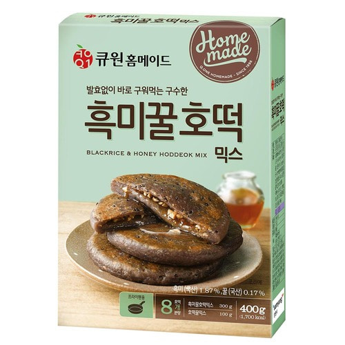 (박스특가/10개입) 큐원 흑미꿀호떡믹스 한박스 / 프라이팬용