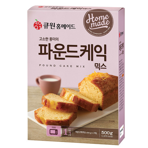 (박스특가/10개입)큐원 파운드케익믹스 한박스/오븐용