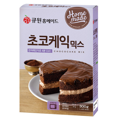 (박스특가/10개입) 큐원 초코케익믹스/ 전자레인지용