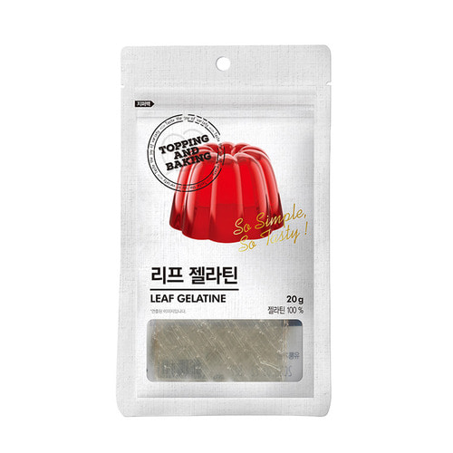 큐원 홈베이킹 리프젤라틴 20g