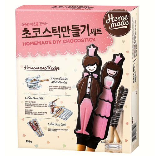 (박스특가) 큐원 초코스틱 만들기 세트 250g x10개
