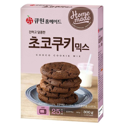 (박스특가/10개입) 큐원 초코쿠키 믹스 한박스 (오븐용)