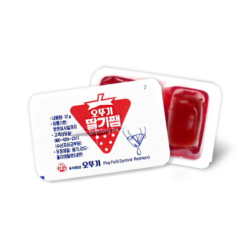 오뚜기딸기쨈(디스펜팩) 12g(유통기한 24.1.10)